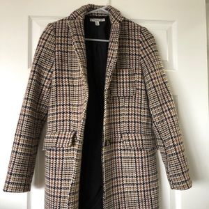 ZARA Plaid Wool Coat